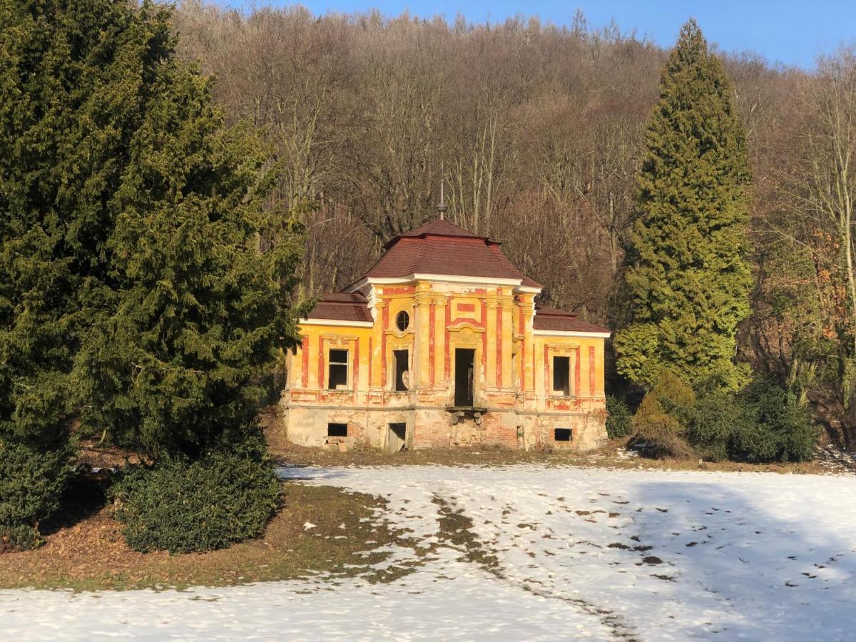 Pokoje V Chalupe Pod Milesovkou Velemin Exterior photo
